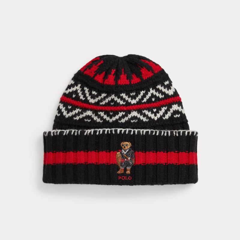 Mütze aus Wollmischung mit Polo Bear von Polo Ralph Lauren