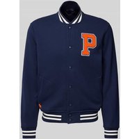 Polo Ralph Lauren College-Jacke mit Druckknopfleiste in Marine, Größe M von Polo Ralph Lauren
