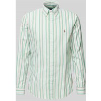 Polo Ralph Lauren Custom Fit Freizeithemd mit Button-Down-Kragen in Gruen, Größe XXL von Polo Ralph Lauren