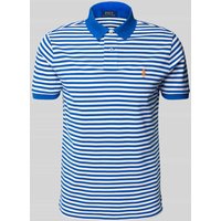Polo Ralph Lauren Custom Slim Fit Poloshirt mit Logo-Stitching in Royal, Größe XXL von Polo Ralph Lauren