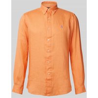 Polo Ralph Lauren Freizeithemd mit Label-Stitching in Orange, Größe XXL von Polo Ralph Lauren