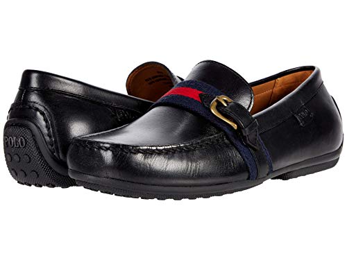 Polo Ralph Lauren Herren Riali Fahrer-Slipper, Schwarz, 42.5 EU von Polo Ralph Lauren