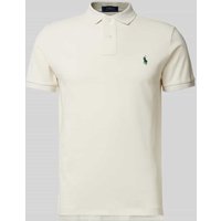 Polo Ralph Lauren Slim Fit Poloshirt mit Label-Stitching in Offwhite, Größe XXL Polo Ralph Lauren Slim Fit Poloshirt mit Label-Stitching in Offwhite, Größe XXL von Polo Ralph Lauren