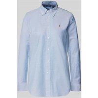 Polo Ralph Lauren Regular Fit Hemdbluse mit Logo-Stitching in Hellblau Melange, Größe 38 Polo Ralph Lauren Regular Fit Hemdbluse mit Logo-Stitching in Hellblau Melange, Größe 38 von Polo Ralph Lauren