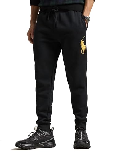 POLO RALPH LAUREN Sporthose aus Baumwolle mit Pferde-Logo, Schwarz, Schwarz , L von Polo Ralph Lauren