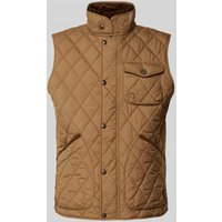 Polo Ralph Lauren Regular Fit Steppweste mit Stehkragen Modell 'BEATON' in Camel, Größe XXL von Polo Ralph Lauren