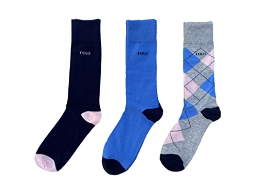 POLO RALPH LAUREN Superweiche Herren-Socken, 3er-Pack, Mehrfarbig (zp8991081pkn)/G_b11, 43-47 EU von Polo Ralph Lauren