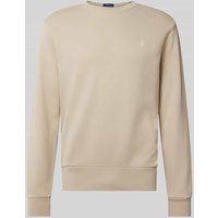 Polo Ralph Lauren Sweatshirt mit Label-Stitching in Beige, Größe M von Polo Ralph Lauren