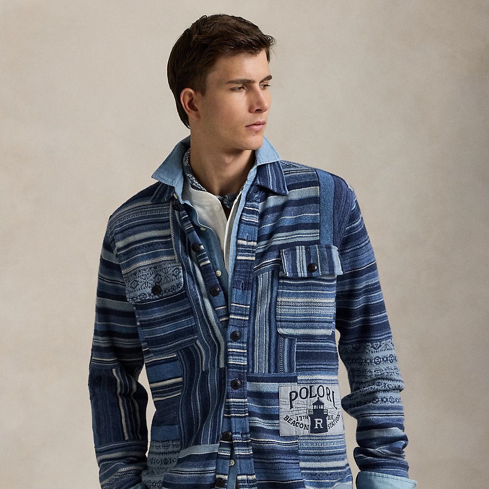 Patchwork-Strickjacke mit Leinen Patchwork-Strickjacke mit Leinen von Polo Ralph Lauren