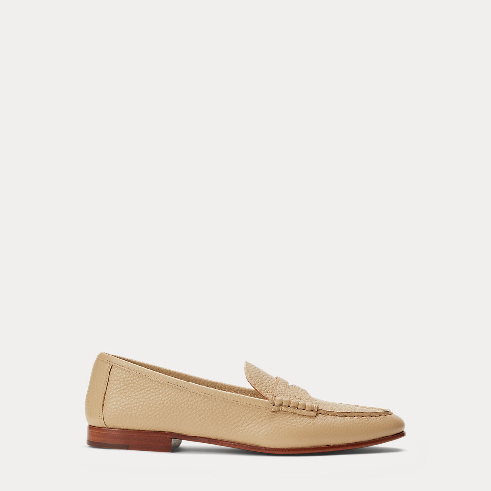 Pennyloafer aus Narbenleder von Polo Ralph Lauren