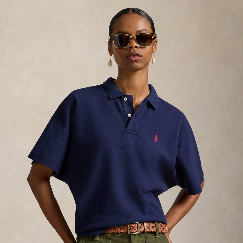 Piqué-Poloshirt mit Fledermausärmeln von Polo Ralph Lauren