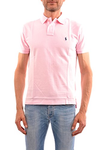 Polo Ralph Lauren, Herren, maßgeschneidertes Slim-Fit-Poloshirt aus Piqué - Pink - XX-Large von Polo Ralph Lauren