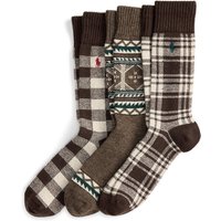 Polo Ralph Lauren 3er Pack Geschenkbox: Gemusterte Socken aus einem Wollmix in 0 von Polo Ralph Lauren