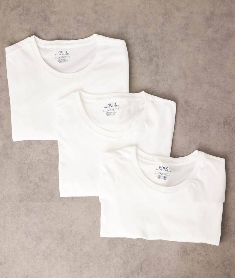 Polo Ralph Lauren - 3er-Pack Lounge-T-Shirts in Weiß mit Logo-Symbol von Polo Ralph Lauren