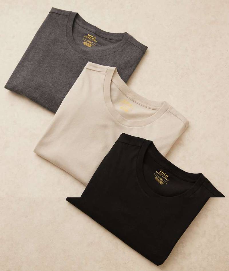 Polo Ralph Lauren - 3er-Pack Lounge-T-Shirts in verschiedenen Farben mit Logo am Saum-Bunt von Polo Ralph Lauren