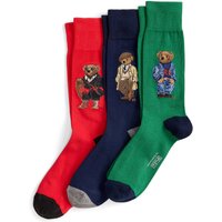 Polo Ralph Lauren 3er-Pack Socken mit Polo-Bear-Motiven und Stretch in 0 von Polo Ralph Lauren