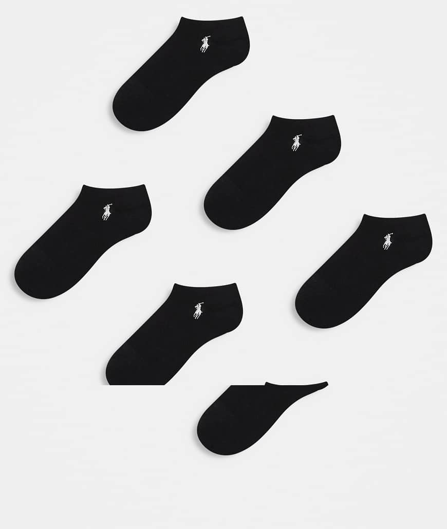 Polo Ralph Lauren - 6er-Pack knöchelhohe Trainingssocken in Schwarz von Polo Ralph Lauren