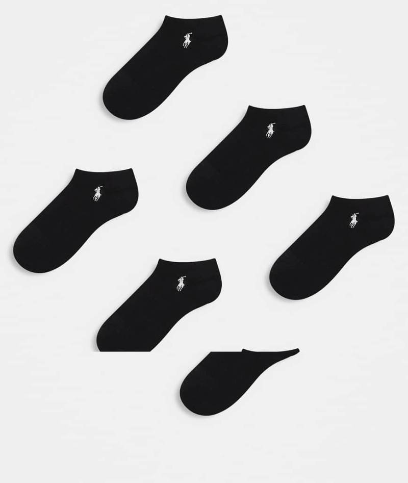 Polo Ralph Lauren - 6er-Pack knöchelhohe Trainingssocken in Schwarz von Polo Ralph Lauren