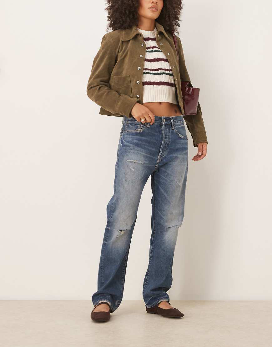 Polo Ralph Lauren - Aimya - Locker geschnittene, schmal zulaufende Jeans in verwaschenem Mittelblau von Polo Ralph Lauren