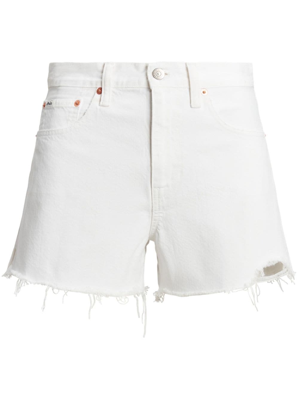 Polo Ralph Lauren Ausgefranste Jeans-Shorts - Weiß von Polo Ralph Lauren