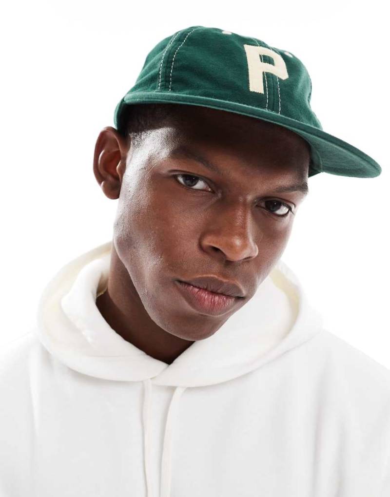Polo Ralph Lauren - Authentic P - Baseballkappe aus Chamois in Mittelgrün mit Logo-Applikation von Polo Ralph Lauren