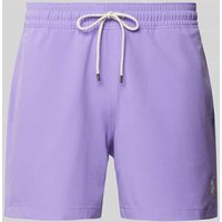 Polo Ralph Lauren Badehose mit Logo-Stitching Modell 'TRAVELER' in Violett, Größe XXL von Polo Ralph Lauren