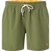 Polo Ralph Lauren Herren Badeshorts grün Mikrofaser unifarben von Polo Ralph Lauren