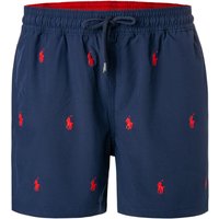 Polo Ralph Lauren Herren Badeshorts blau Mikrofaser Gemustert von Polo Ralph Lauren