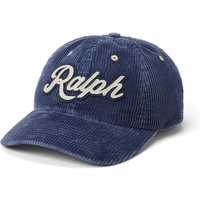 Polo Ralph Lauren Baseball Cap in Cord-Qualität mit Letter-Aufnäher in 0 von Polo Ralph Lauren
