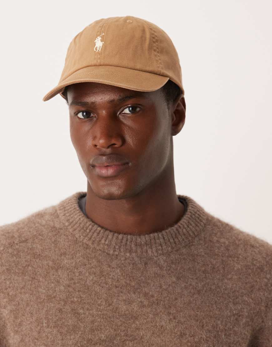Polo Ralph Lauren - Baseballkappe aus Twill in Hellbraun mit Markenlogo-Brown von Polo Ralph Lauren