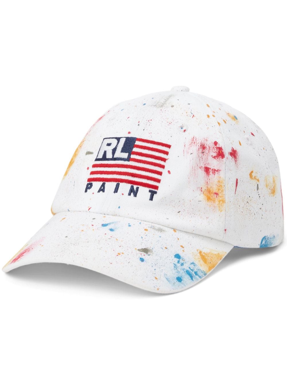 Polo Ralph Lauren Baseballkappe mit Graffiti-Effekt - Weiß von Polo Ralph Lauren