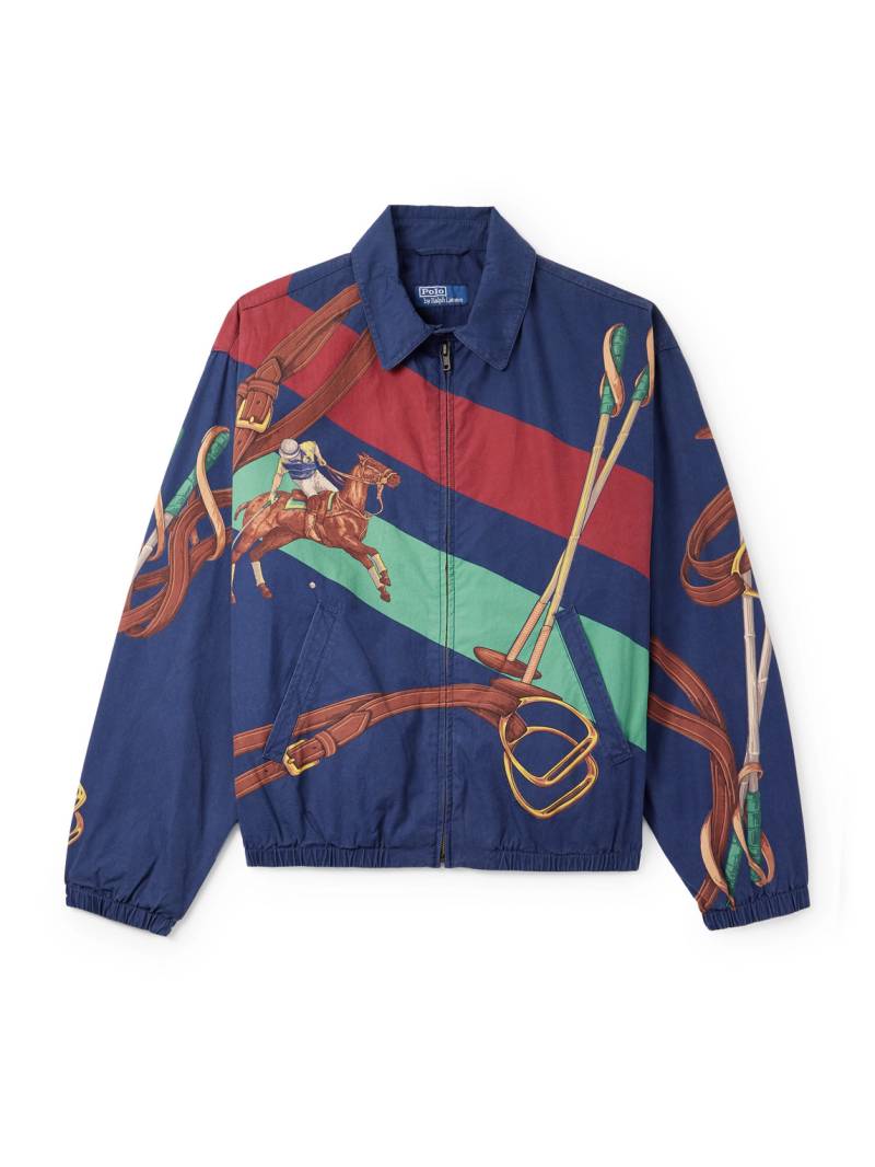 Polo Ralph Lauren - Bayport Printed Cotton-Twill Jacket - Men - Black - XXL von Polo Ralph Lauren