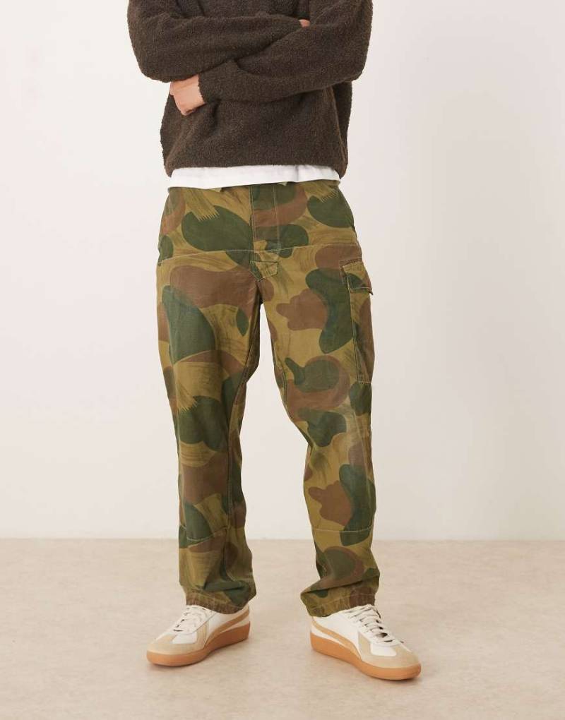 Polo Ralph Lauren - Beachcomb - Cargohose aus leichtem Canvas mit mehrfarbigem Military-Muster-Bunt von Polo Ralph Lauren