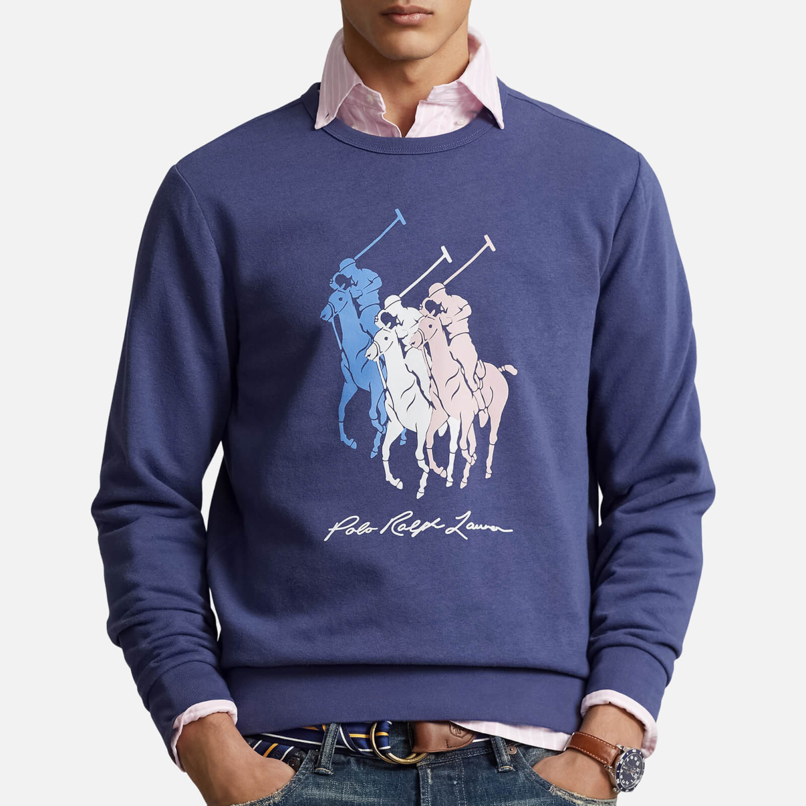 Polo Ralph Lauren Big Pony Cotton-Blend Fleece Sweatshirt - L von Polo Ralph Lauren