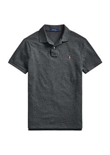 Polo Ralph Lauren Big & Tall Big & Tall Soft Touch Polo, (Fall/Winter 2022) Charcoal Heather with Signature Mehrfarbig Pony, X-Large Hoch von Polo Ralph Lauren