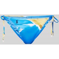 Polo Ralph Lauren Bikini-Hose mit Allover-Muster Modell 'Ricky' in Blau, Größe S von Polo Ralph Lauren