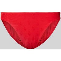 Polo Ralph Lauren Bikini-Hose mit Label-Strukturmuster in Rot, Größe XL von Polo Ralph Lauren