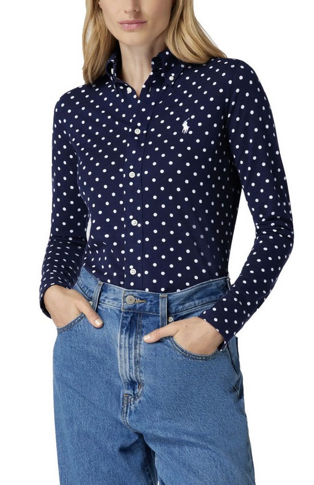 Polo Ralph Lauren Blusenshirt Damen Polka-Dot Hemdbluse „Heidi“ Souveräner,zeitloser Look für Office,Freizeit City-Outfits von Polo Ralph Lauren