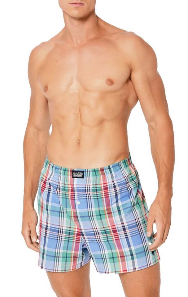 Polo Ralph Lauren Boxershorts Herren Unterwäsche Boxer Baumwolle Shorts Karomuster Elastischer Bund mit Labelpatch stilvoll, maskulin, elegant von Polo Ralph Lauren