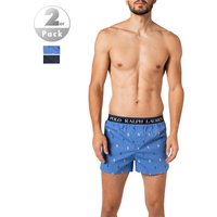 Polo Ralph Lauren Herren Boxershorts blau Baumwolle Gemustert von Polo Ralph Lauren