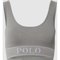 Polo Ralph Lauren Bralette mit Label-Detail in Hellgrau Melange, Größe S von Polo Ralph Lauren