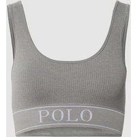 Polo Ralph Lauren Bralette mit Label-Detail in Hellgrau Melange, Größe XS von Polo Ralph Lauren