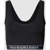 Polo Ralph Lauren Bralette mit Label-Stitching in Black, Größe L von Polo Ralph Lauren