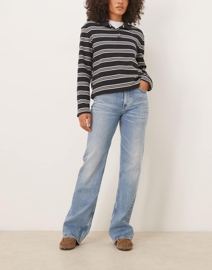 Polo Ralph Lauren - Bruini - Five-Pocket-Schlagjeans in blauer Waschung von Polo Ralph Lauren