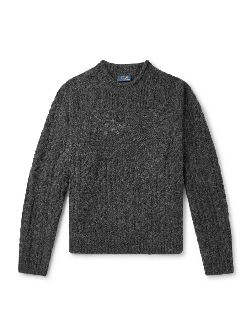 Polo Ralph Lauren - Brushed-Knit Sweater - Men - Gray - XXL von Polo Ralph Lauren