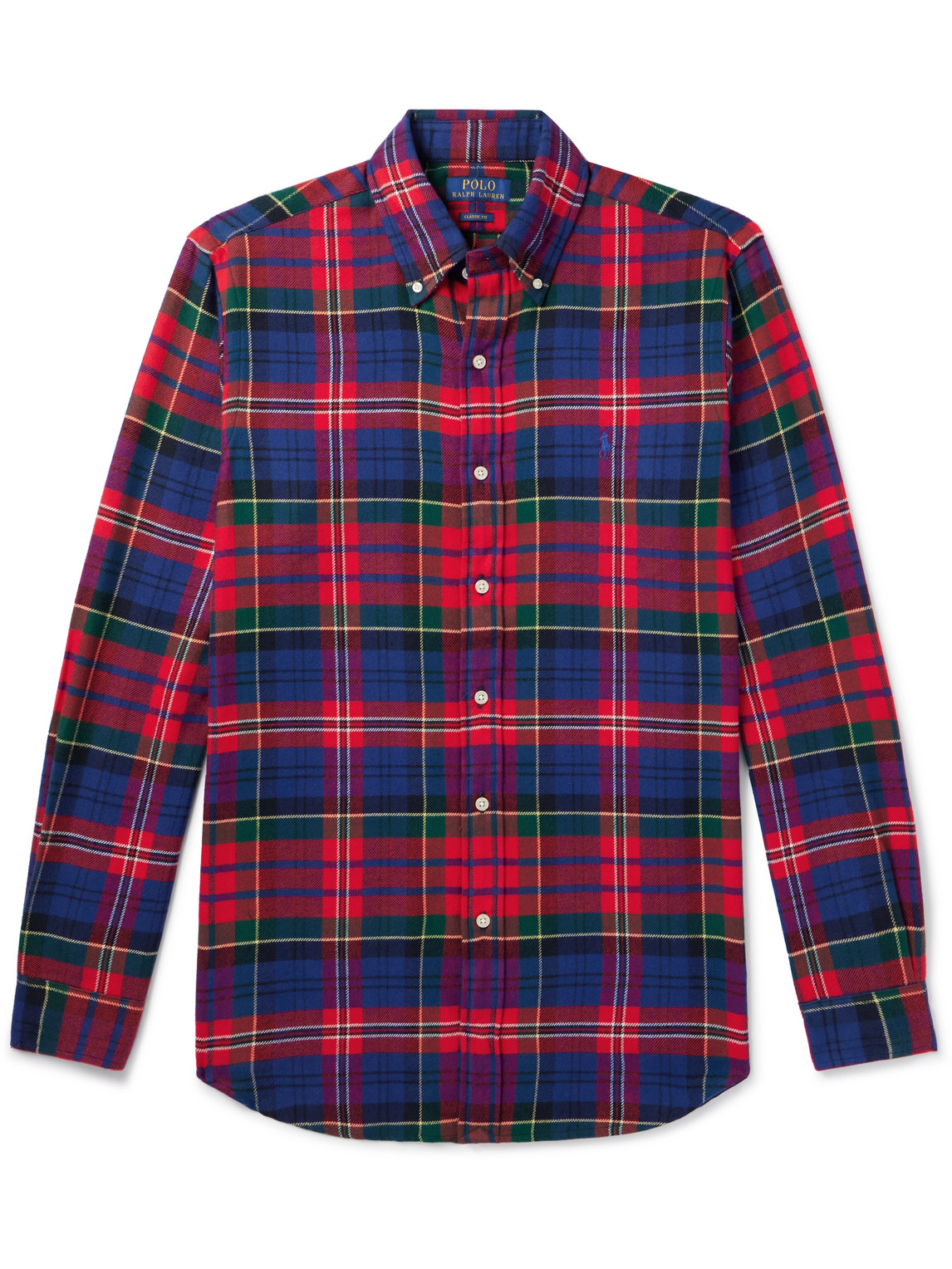 Polo Ralph Lauren - Button-Down Collar Checked Cotton-Flannel Shirt - Men - Red - XXL von Polo Ralph Lauren