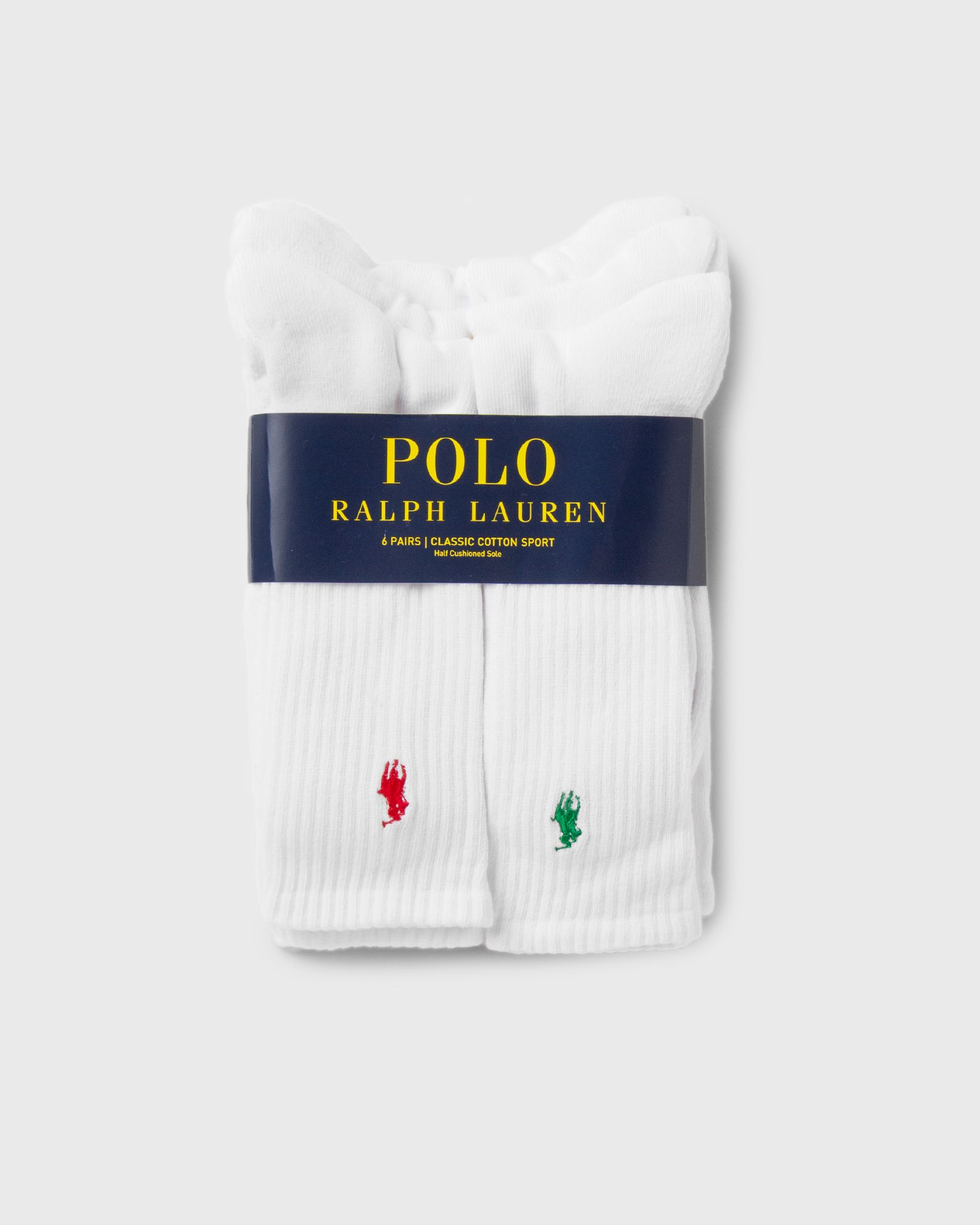 Polo Ralph Lauren CREW SOCKS 6-PACK men Socks white in Größe:ONE SIZE von Polo Ralph Lauren