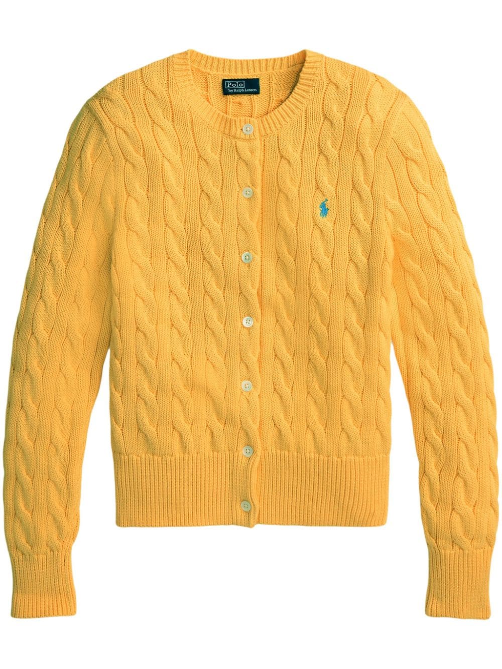 Polo Ralph Lauren Cardigan mit Zopfmuster - Gelb von Polo Ralph Lauren