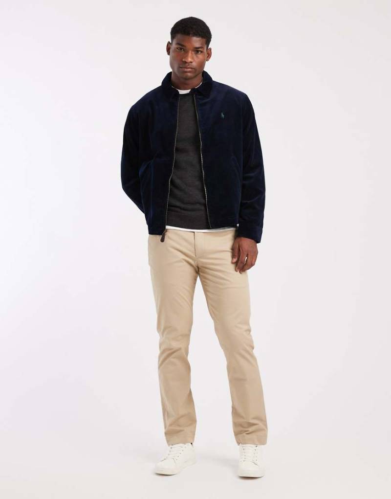 Polo Ralph Lauren - Chinohose aus Twill in Khaki-Beige mit flachem, elastischem Bund und geradem Schnitt-Neutral von Polo Ralph Lauren