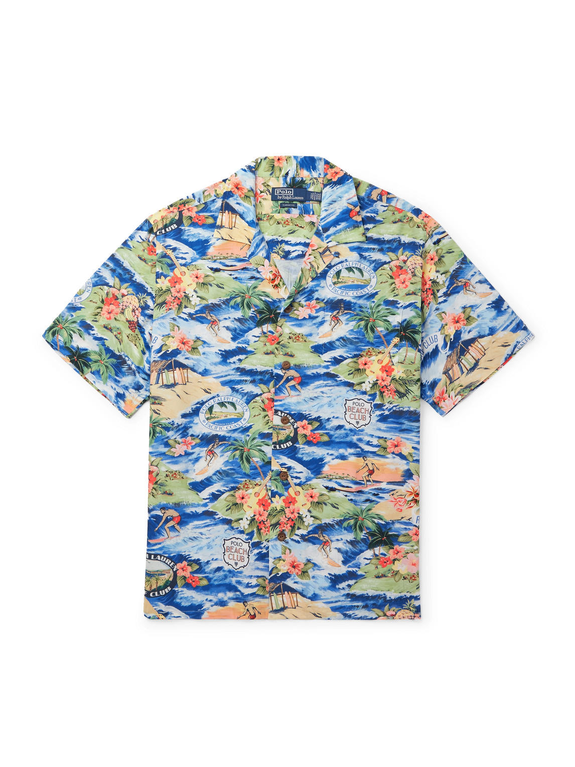 Polo Ralph Lauren - Clady Convertible-Collar Printed Poplin Shirt - Men - Blue - XL von Polo Ralph Lauren